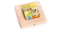 Bajo wooden block puzzle landscapes - educational toy 4 blocks
