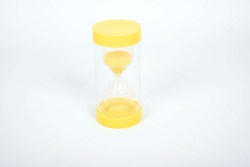 TickiT sand timer toy ColourBright 3 minutes yellow time management