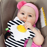 Mom's Care baby toy crinkly cat plush sensory-2