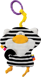Mom's Care baby toy crinkly cat plush sensory