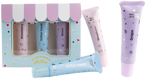 Oh Flossy lip gloss set for kids - colourful make-up-2