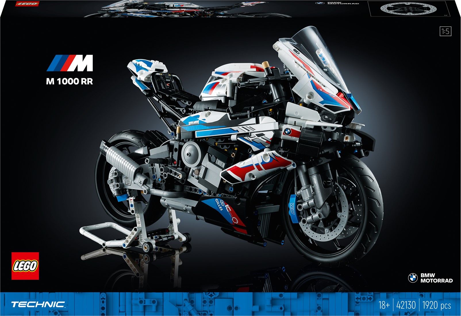 LEGO Technic BMW M 1000 RR Motorcycle buildable model kit 42130