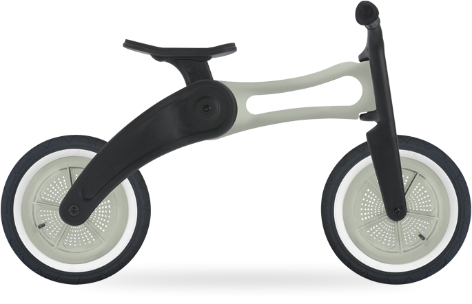 Wishbonebike loopfiets 3 in 1 bike Recycled RAW Planet Happy ENG