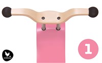 Wishbonebike balance bike toy Mini-Flip Mix & Match Top pink wood