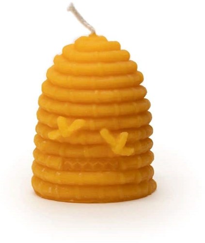 Dipam beeswax candle beehive large sustainable handmade yellow