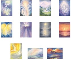 Mercurius cards set light and mystique - 11 postcards