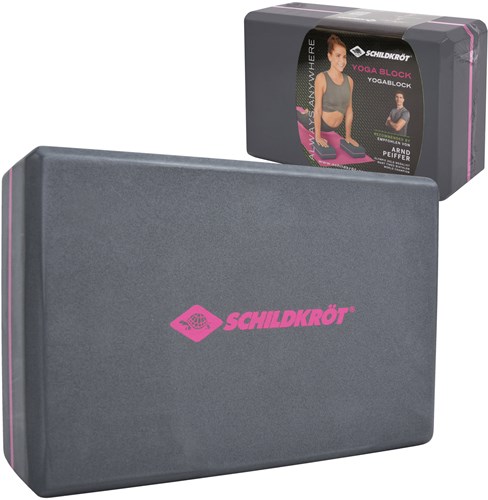 Schildkröt yoga block grey - fitness accessory for yoga and pilates