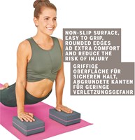 Schildkröt yoga block grey - fitness accessory for yoga and pilates-3