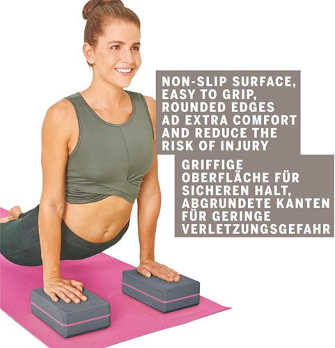 Schildkröt yoga block grey - fitness accessory for yoga and pilates-3