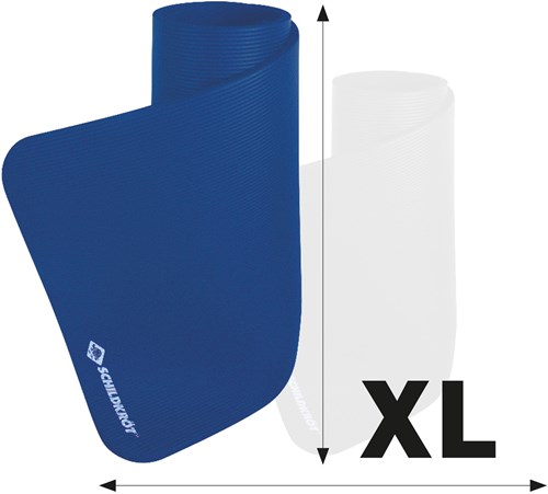 Schildkröt XL fitness mat blue - extra thick and comfortable 195x80cm-2