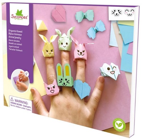Sycomore origami craft set Kawaï for children aged 5 and up