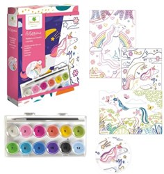 Sycomore paint by numbers unicorns creative toy for ages 7 and up