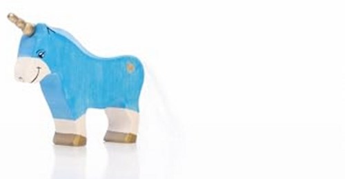 Lilu Unicorn wooden toy pony pink - FSC wood - magical figure