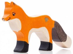 Lilu wooden fox figure FSC hand-painted toy 7cm forest animals