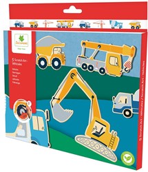 Sycomore scratch art vehicles creative toy for kids 5 years+