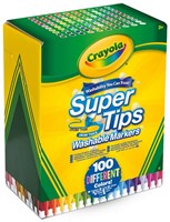 Crayola markers Supertips washable 100 pieces coloring fun