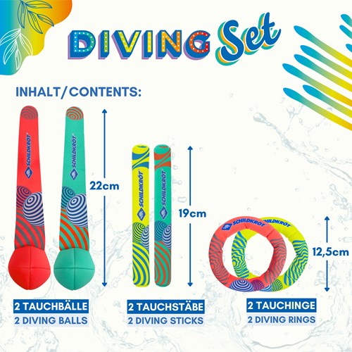 Schildkröt diving toy set neoprene 6-piece kids swimming pool-2