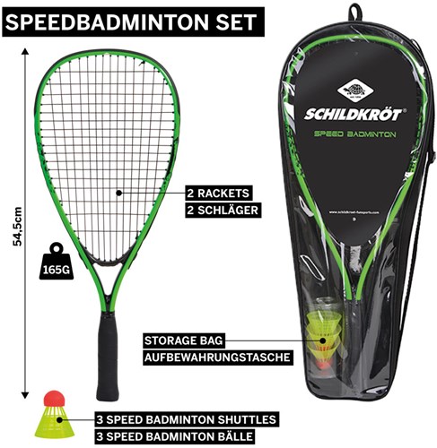 Schildkröt speed badminton set - wind-stable racket sport toy-2
