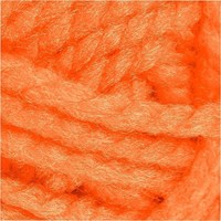 Creativ Company acrylic yarn neon orange 35 meters maxi ball crochet-2