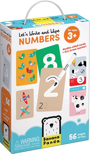 Banana Panda Let's Write and Erase Numbers 3+
