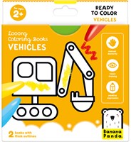 Banana Panda looong Coloring Book: Ready to Draw Vehicles 2+