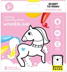 Banana Panda looong Coloring Book: Ready to draw wonderland 3+