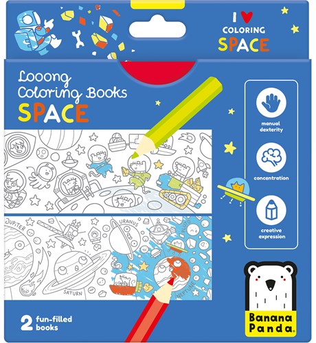 Banana Panda looong Coloring Book: I love drawing space 4+