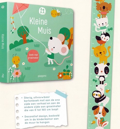Bora Shop board book growth chart Little Mouse educational toy