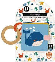 Bora Shop baby sea teething booklet - soft fabric book with teething ring