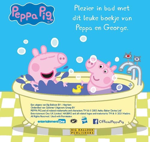 Big Balloon Bath booklet: Peppa Pig. 1+-2