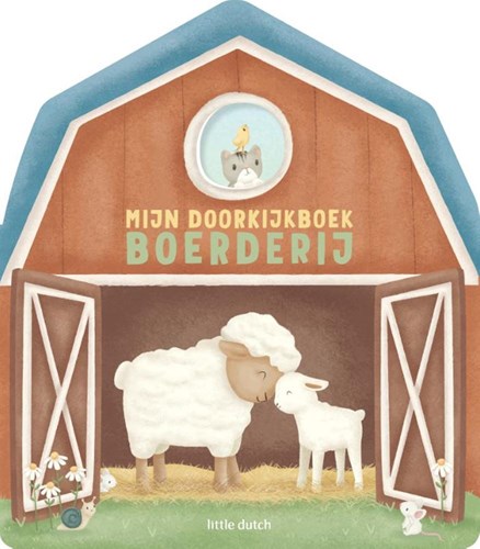 Little Dutch peek-through book farm children's board book