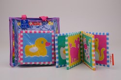Cloth baby book Dolletje Fijn colorful with crinkle sound