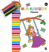 Ballon Kids - Ballon Media N.V. Princesses, colouring book with crayons. 3+