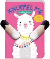 Image Books cuddle book llama board book interactive plush finger puppet
