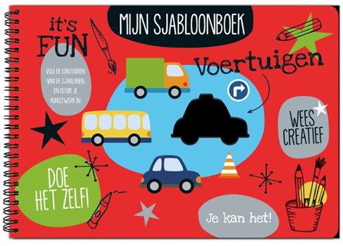 Image Books stencil book vehicles - creative craft book for kids