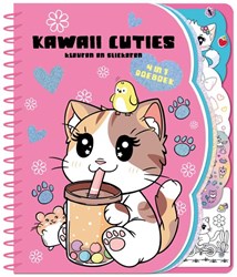 Image Books creative activity book Kawaii cuties 4-in-1 stickers coloring