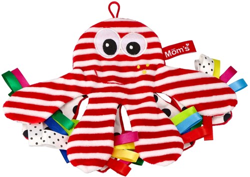 Mom's Care baby toy octopus plush with crinkle sound and clip