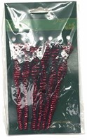 6 Spiral icicles red