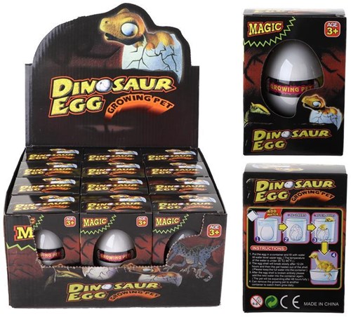Dino growing egg toy in box - magical hatching dino egg