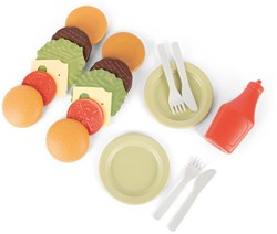 Dantoy BIOplastic hamburger set sustainable toy 19 pieces