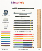 Tiger Tribe drawing set Amazing Artist Kit for creative fun-3