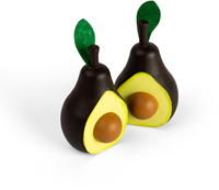 BigJigs wooden avocado toy set - 10 pieces - play kitchen-2