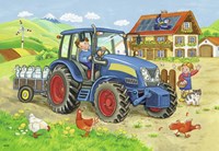 Ravensburger puzzle construction site and farm - kids puzzle 2x12 pieces cardboard-2