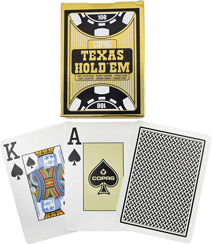 Copag Texas Hold'em Gold - Jumbo Face - 2 index - TBX Black-2