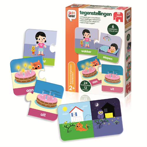 Jumbo educational game opposites - toys for ages 2 and up-2