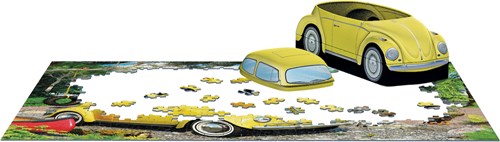 Eurographics VW Beetle puzzle - Camping Tin - 550 pieces-3