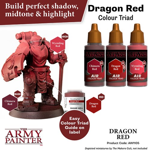 The Army Painter acrylic paint Dragon Red 18 ml miniatures toy-3