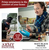 The Army Painter airbrush primer matte black 100 ml - model paint-3