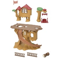 Sylvanian Families tree house adventurous playset - with slide-2