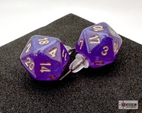 Chessex earrings Borealis royal purple mini toy accessory-2